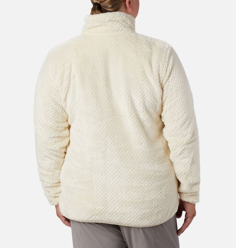 Women's Columbia Fireside II Plush Full Zip Fleece Jackets Cream | Plus Size CA-K605L